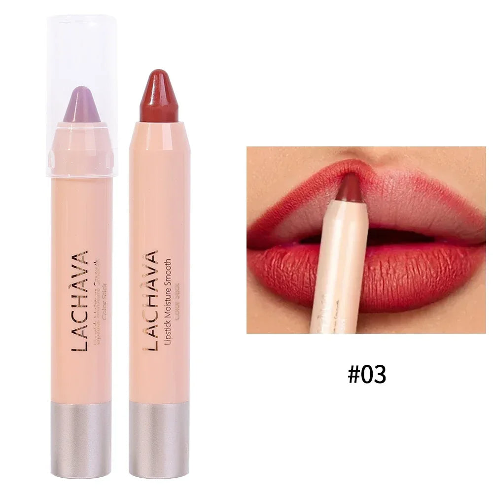 Waterproof Matte Contouring Lipstick 8 Colours Lasting Velvet Lip Liner Pen Non sticky Cup Sexy Red Lips Pencil Makeup Cosmetics