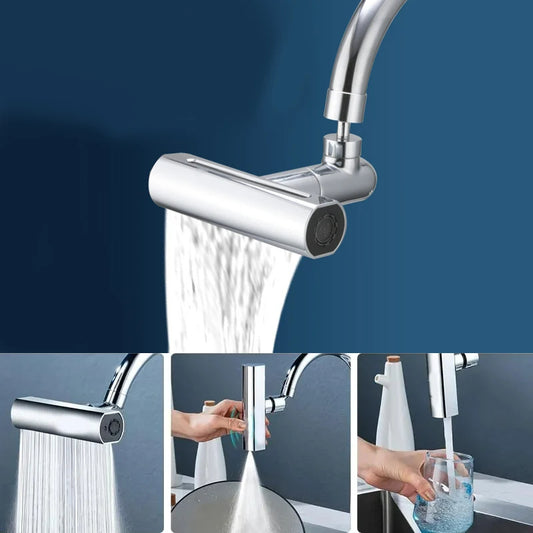 Feiyu Three Level Waterfall Universal Faucet Extension Device Vegetable Washing Splash Proof Device Rotatable Universal Joint box
