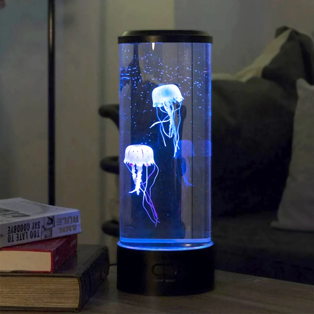 Color Changing Jellyfish Lamp USB/Battery Powered Table Night Light Kids Gift Home Bedroom Decor Boys Girls Birthday Gifts