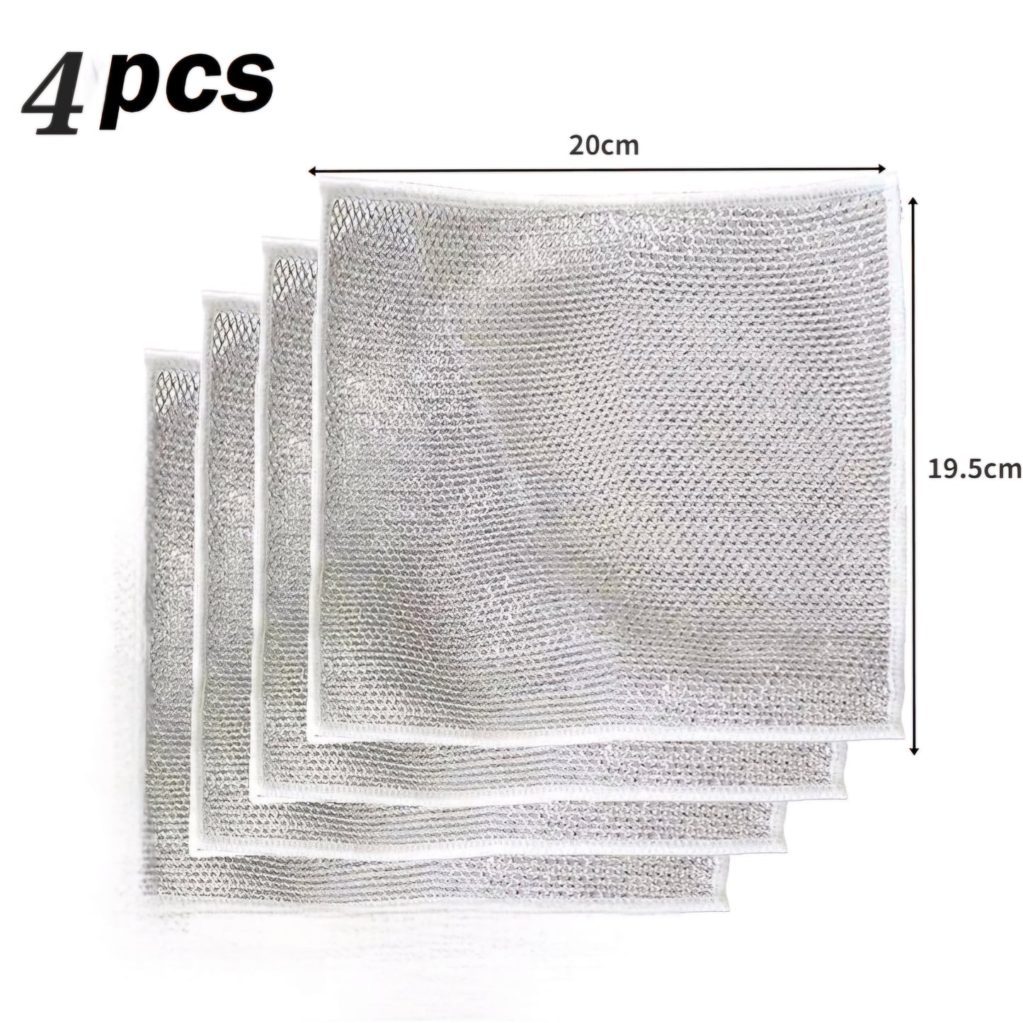 12/1pcs dish washer Magic Cleaning Cloth Thickened Double -sided Metal Steel Wire Rags Kitchen Dish Pot Wash dish Cloths Towel Clean Tools