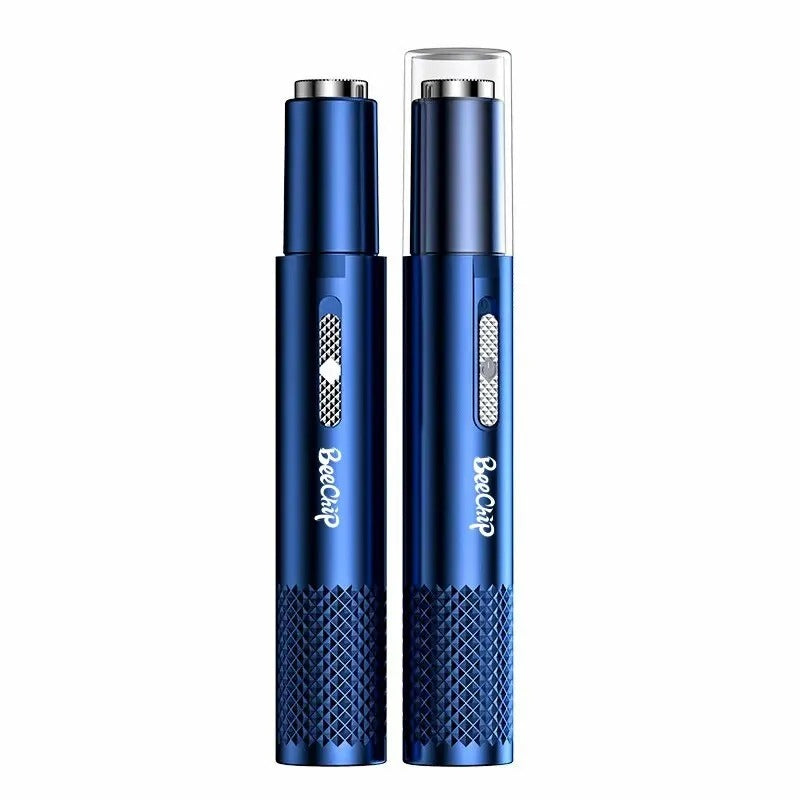 Black blue and white nose hair trimmer metal razor electric shaver hair removal products trimming nose hair unisex