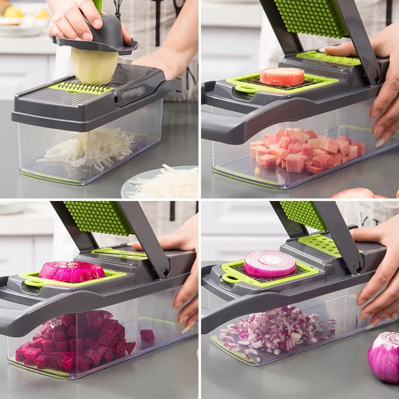 14/16 in 1 multifunctional vegetable chopper onion, grate food chopper kitchen vegetable, cube cut