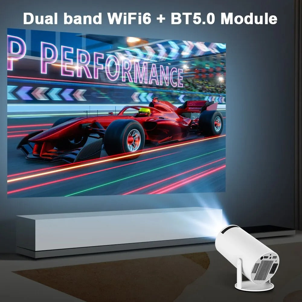 Projector Full HD Hy300 4K android 11 dual wifi6 5.0 all Winner H713 BT5.9 1080p 1280*720p Home Theatre outdoor Projector